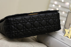 LARGE CARO BAG 28 BLACK SUPPLE CANNAGE CALFSKIN