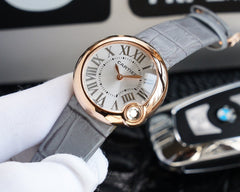 BALLON BLANC 33MM AUTOMATIC ROSE GOLD ARABIC NUMERALS