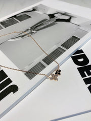 DOUBLE STAR DIAMOND NECKALCE