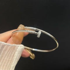 JUSTE BRACELET 2.5MM SILVER DIAMOND