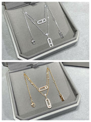 MOVE 2 ROW DIAMOND NECKLACE