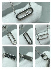 MOVE UNO 2 ROW DIAMOND NECKLACE