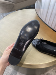 BALLET FLATS ALL BLACK LAMBSKIN