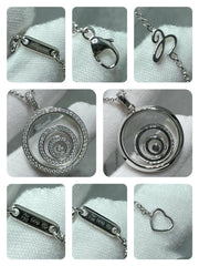 HAPPY SPIRIT DIAMOND PAVED NECKLACE