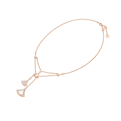 DREAM DOUBLE CHAIN PINK GOLD NECKLACE
