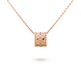 PERLEE PEDANT PINK GOLD NECKLACE