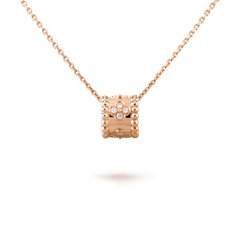 PERLEE PEDANT PINK GOLD NECKLACE