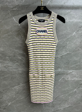 CC 2025 Dress Pink Yellow mix Black Tencel