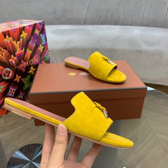 LP SUMMER CHARMS SANDALS YELLOW SUEDE