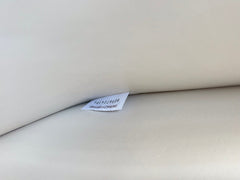 LARGE CASSETTE POUCH 35 IN WHITE CALFSKIN