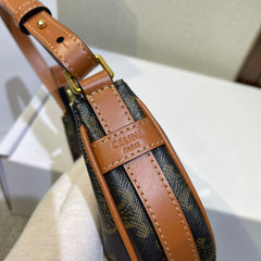 AVA BAG 75MM IN BLACK TRIOMPHE CANVAS AND CALFSKIN