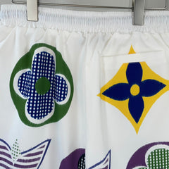 LV WHITE MIX COLORFUL COTTON SHORT 239574