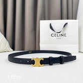 CL Belt 18mm Black Crocodile Embossed Calfskin Ghw