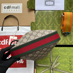 ATTACHE MINI BAG 23 IN BEIGE GG AND BROWN TRIM CALFSKIN