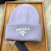 BEANIE HAT IN PASTEL PURPLE WOOL 108749
