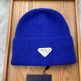 BEANIIE HAT IN AZURE BLUE WOOL 335033
