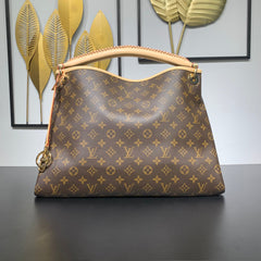 ARTSY MM 41 IN BROWN MONOGRAM CANVAS GOLD HARDWARE