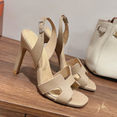 HOLY 105 SANDAL IN BISQUE BEIGE GRAINED CALFSKIN