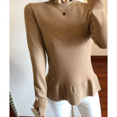 LV 25S CREW NECK RUFFLE PULLOVER 0084