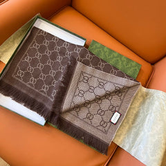 GUCCI 25S SCARF 180 IN WOOL 644859