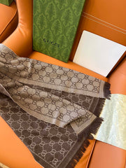 GUCCI 25S SCARF 180 IN WOOL 644859