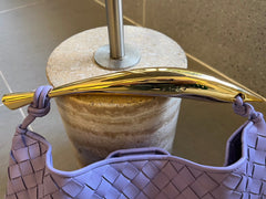 SARDINE 33 WITH CHAIN IN LIGHT PURPLE LAMBSKIN