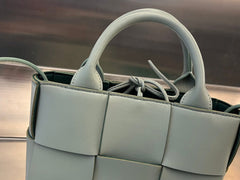 CANDY ARCO TOTE 20 IN XANADU GRAY CALFSKIN