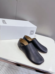 LW TOY SLIPPER BLACK CALFSKIN