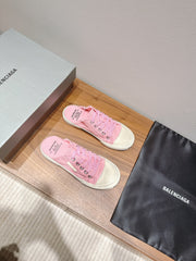 BALENCIAGA 25S SPORT CLOGS IN PINK CANVAS