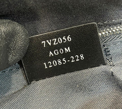 FENDI STRIKE 41 MEDIUM FF MIDNIGHT BLUE JACQUARD FABRIC BACKPACK