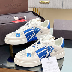 VALENTINO 25S GARAVANI VL7N SNEAKERS IN WHITE MIX BLUE LAMBSKIN