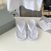 THONG SANDALS IN WHITE RUBBER