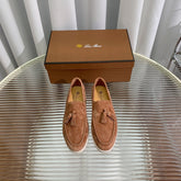 LP SUMMER WALK TASSELS LOAFERS CARAMEL SUEDE