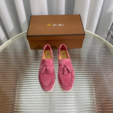 LP SUMMER WALK TASSELS LOAFERS BARBIE PINK SUEDE