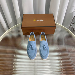 LP SUMMER WALK TASSELS LOAFERS CERULEAN SUEDE