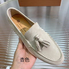 LP SUMMER WALK TASSELS LOAFERS BEIGE SUEDE