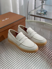 LP RETRO SUMMER WALK LOAFERS WHITE SUEDE