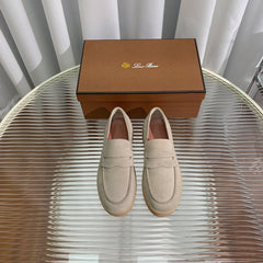 LP RETRO SUMMER WALK LOAFERS BEIGE SUEDE