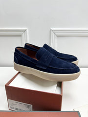 LP RETRO SUMMER WALK LOAFERS DENIM SUEDE