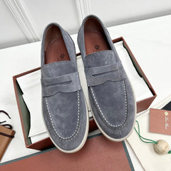 LP RETRO SUMMER WALK LOAFERS GRAY SUEDE