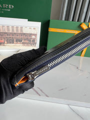 INSERT LOUISE 21 IN GUNPOWDER BLUE GOYARDINE CANVAS