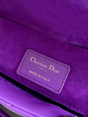 D-JOY BAG 22 IN VIOLET PURPLE LAMBSKIN