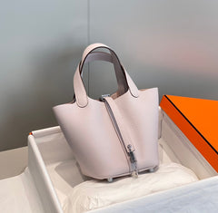 picotin lock 18 soft pink togo shw