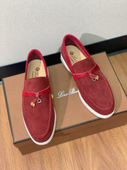 LP CHARMS WALK BABOUCHE LOAFERS GARNET SUEDE