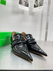 HIGH PUMP 35 MM IN BLACK PATENT CALFSKIN