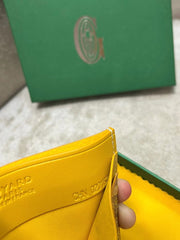 SAINT-SULPICE CARD WALLET 10 IN YELLOW GOYARDINE CANVAS AND CALFSKIN
