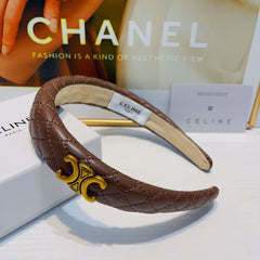 CHESTNUT BROWN LAMBSKIN HAIRBAND 925628