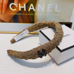 CAMEL BROWN WRINKLED FABRIC HAIRBAND 925629