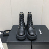 MARTIN SHORT BOOTS BLACK LAMBSKIN