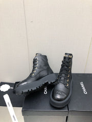 MARTIN SHORT BOOTS BLACK LAMBSKIN